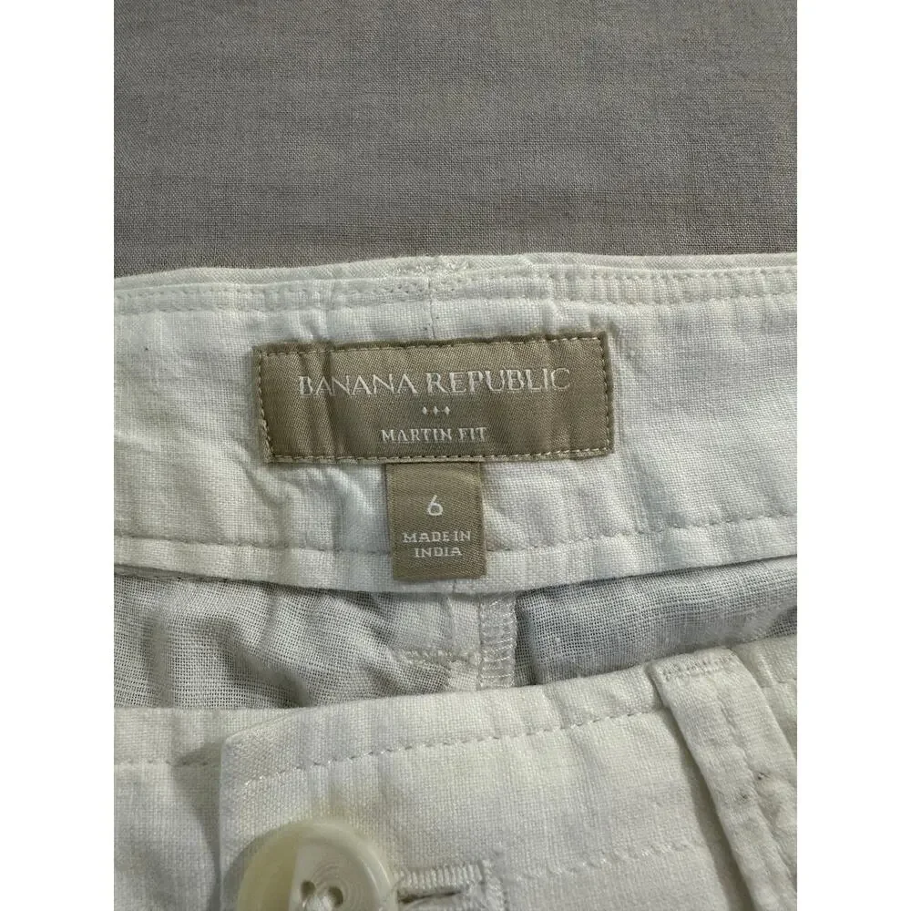 Banana Republic Wide Leg Linen Pant sz 6